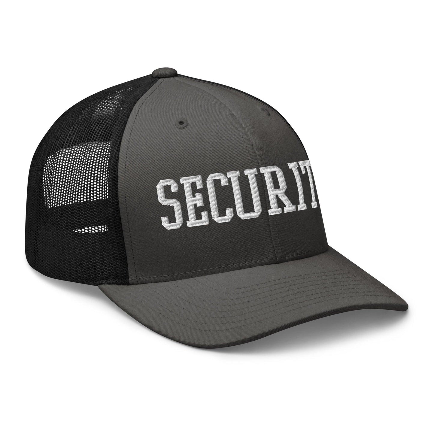 Security Uniform Work Block Embroidered Mesh Trucker Hat