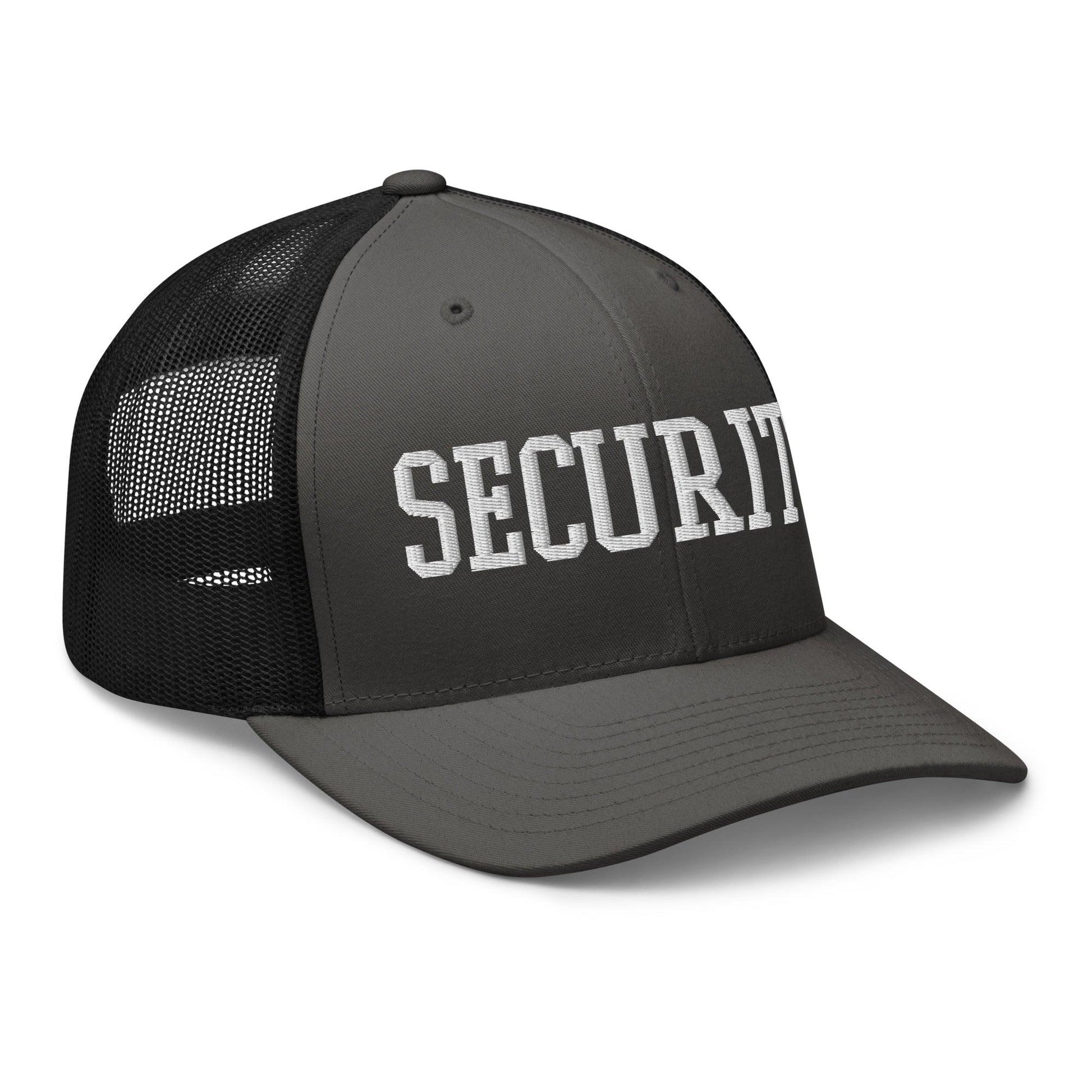 Security Uniform Work Block Embroidered Mesh Trucker Hat