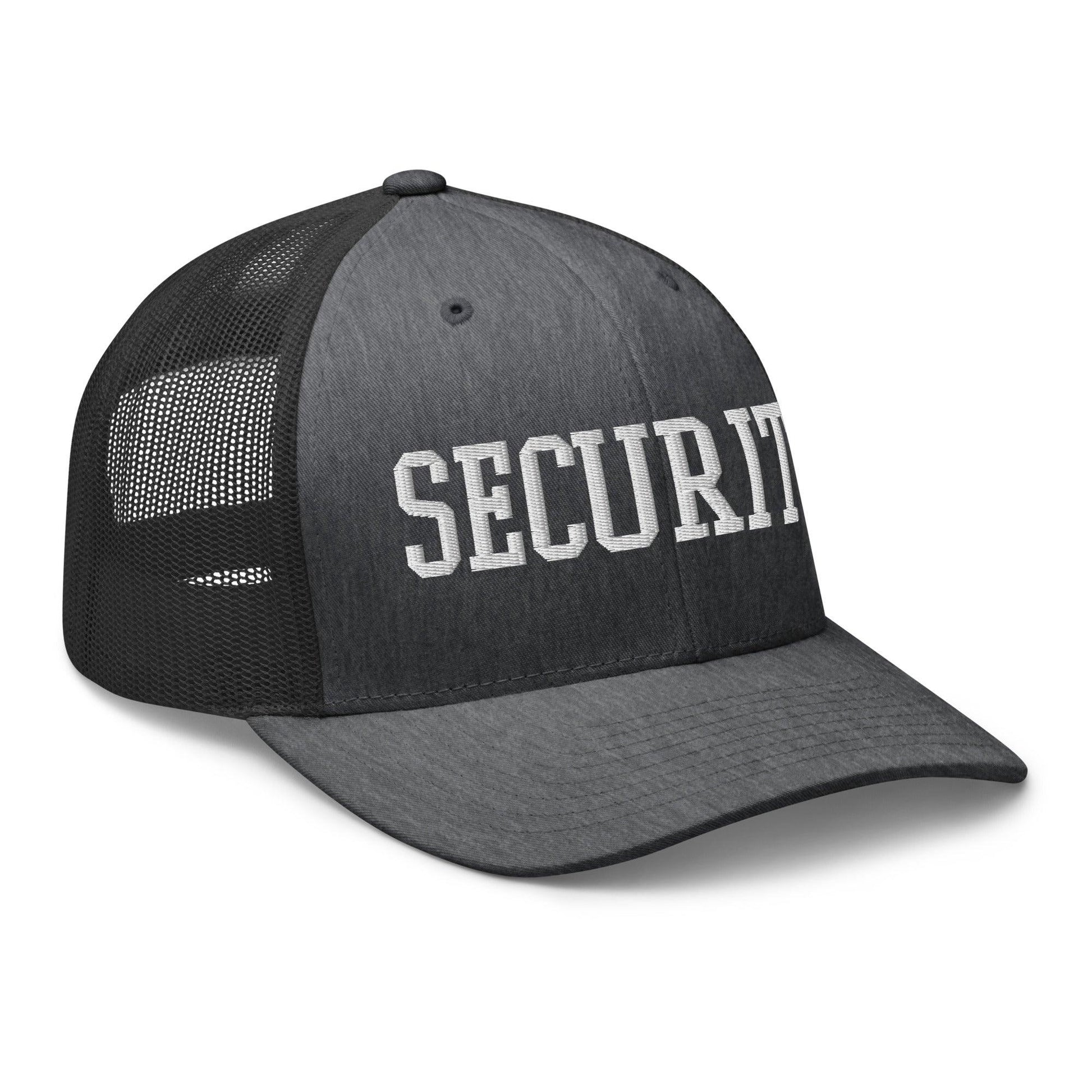 Security Uniform Work Block Embroidered Mesh Trucker Hat