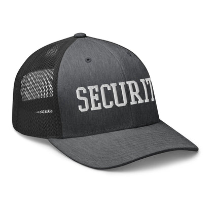 Security Uniform Work Block Embroidered Mesh Trucker Hat