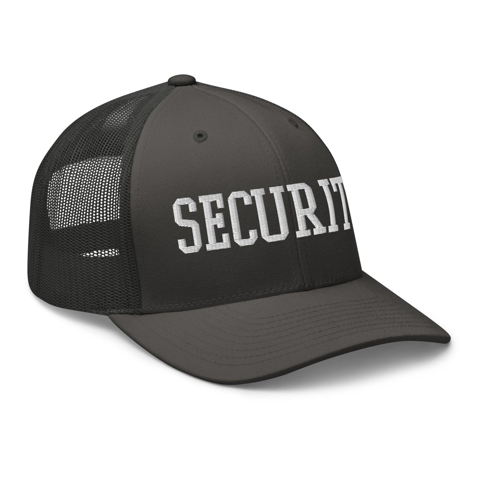 Security Uniform Work Block Embroidered Mesh Trucker Hat