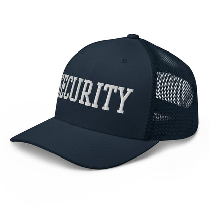 Security Uniform Work Block Embroidered Mesh Trucker Hat