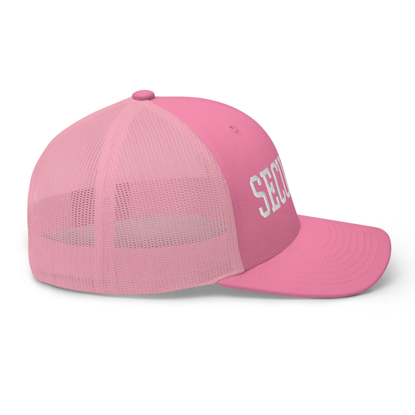Security Uniform Work Block Embroidered Mesh Trucker Hat