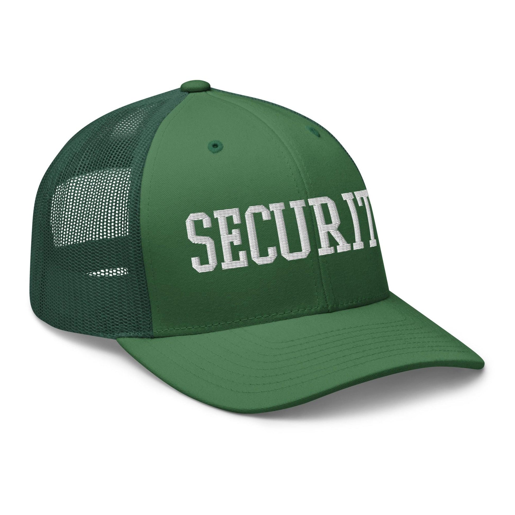 Security Uniform Work Block Embroidered Mesh Trucker Hat