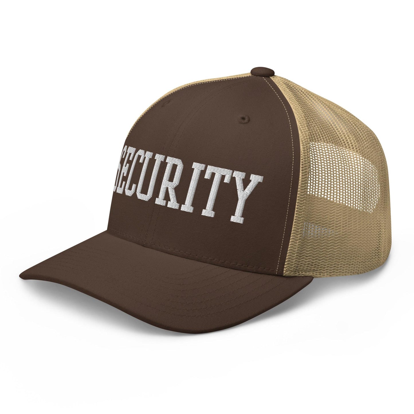 Security Uniform Work Block Embroidered Mesh Trucker Hat