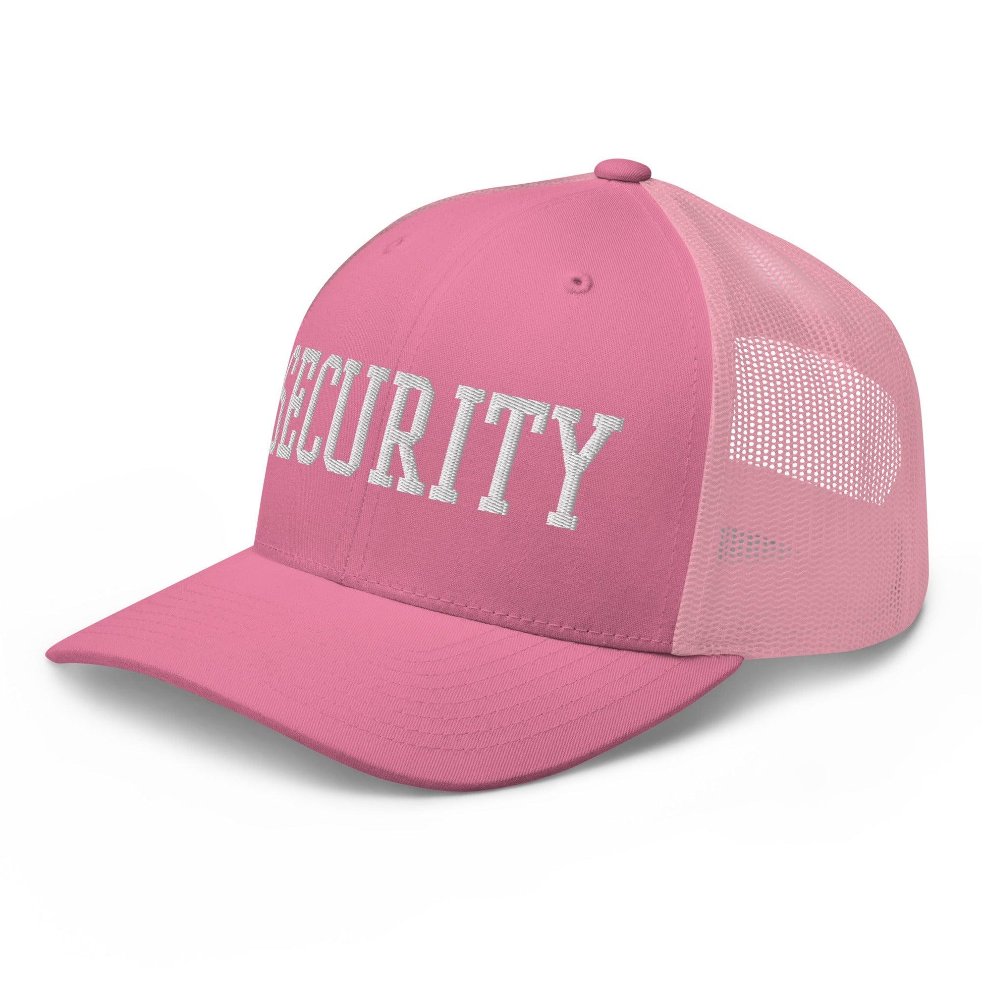 Security Uniform Work Block Embroidered Mesh Trucker Hat