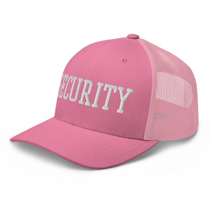 Security Uniform Work Block Embroidered Mesh Trucker Hat