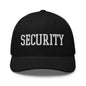 Security Uniform Work Block Embroidered Mesh Trucker Hat - Black