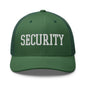 Security Uniform Work Block Embroidered Mesh Trucker Hat - Evergreen