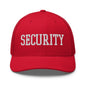 Security Uniform Work Block Embroidered Mesh Trucker Hat - Red
