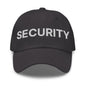 Security Uniform Work Embroidered Dad Hat - Dark Grey