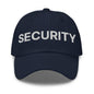 Security Uniform Work Embroidered Dad Hat - Navy