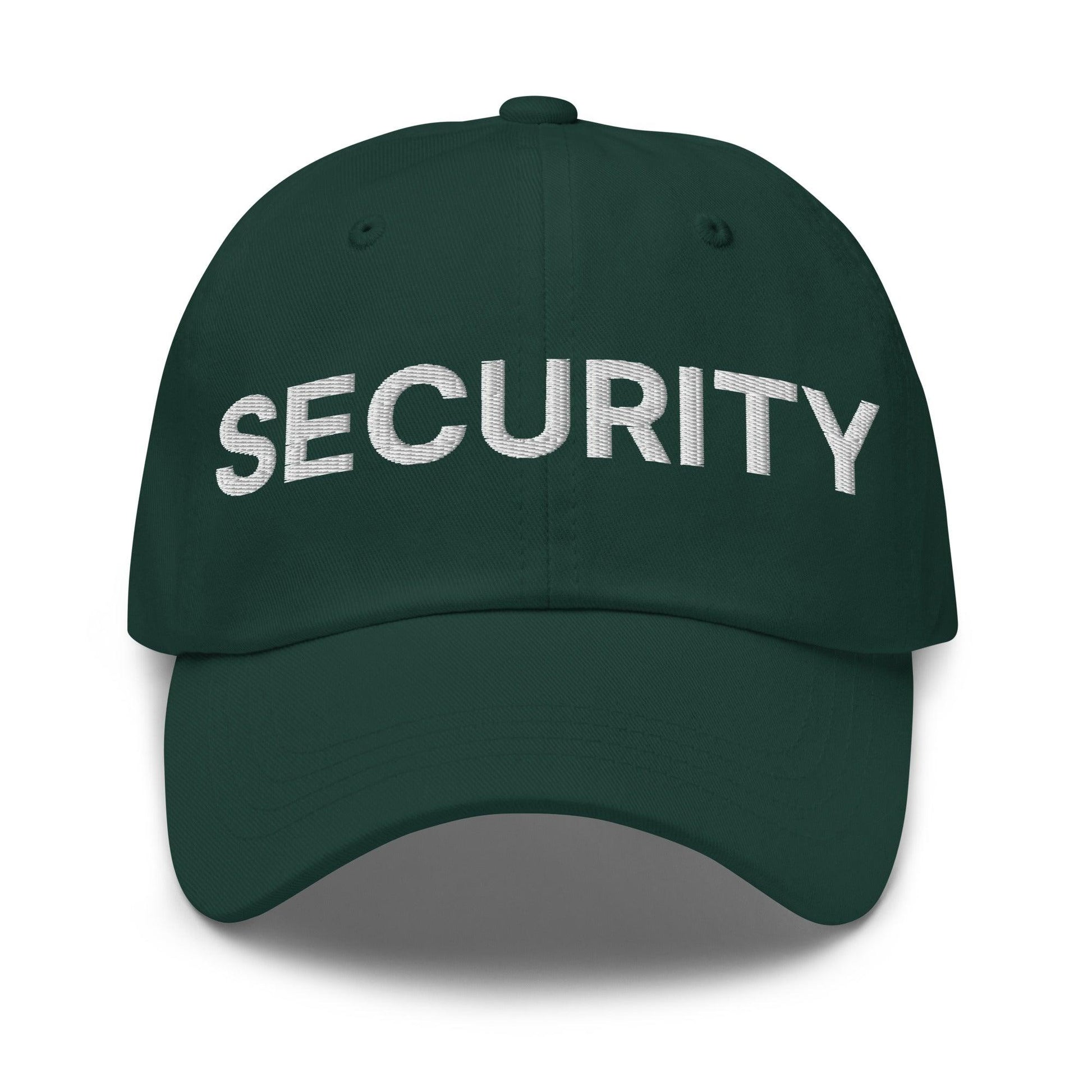 Security Uniform Work Embroidered Dad Hat - Spruce