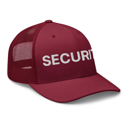 Security Uniform Work Embroidered Mesh Trucker Hat