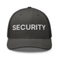 Security Uniform Work Embroidered Mesh Trucker Hat - Charcoal