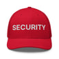Security Uniform Work Embroidered Mesh Trucker Hat - Red