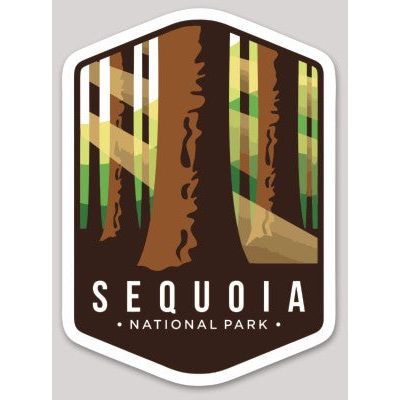 Sequoia National Park Die Cut Sticker Large - sticker