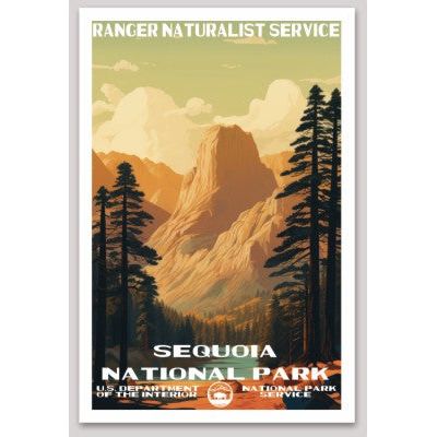 Sequoia National Park WPA Sticker Large - sticker