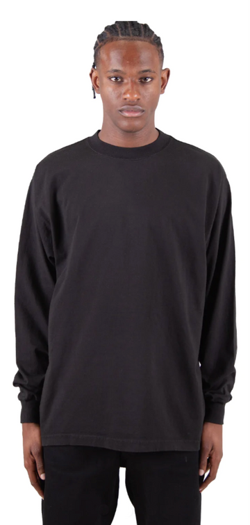 Garment Dye Long Sleeve - Black / S - LONG SLEEVES