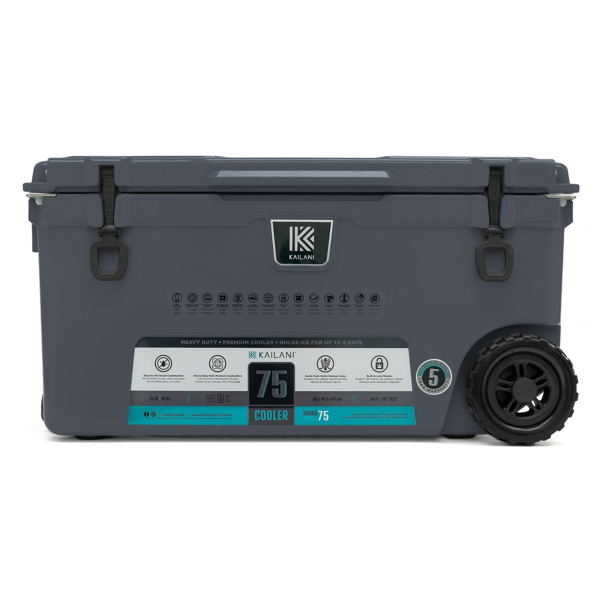 SHAKA 75 Cooler - Gray - Coolers