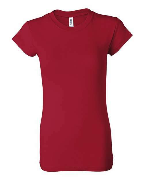 Sheer rib tee: unleash your style for custom apparel or screen printing 1234 - Red / L