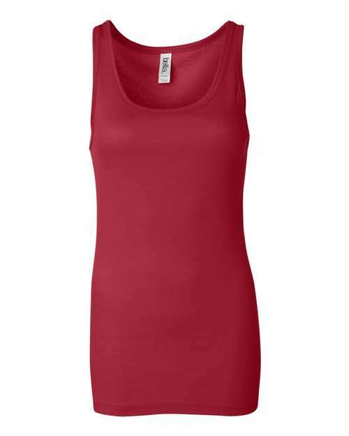 Sheer rib tank: your canvas for custom apparel success tps101 - Red / XL