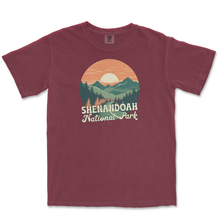 Shenandoah National Park Comfort Colors T Shirt - S / Brick - tshirt