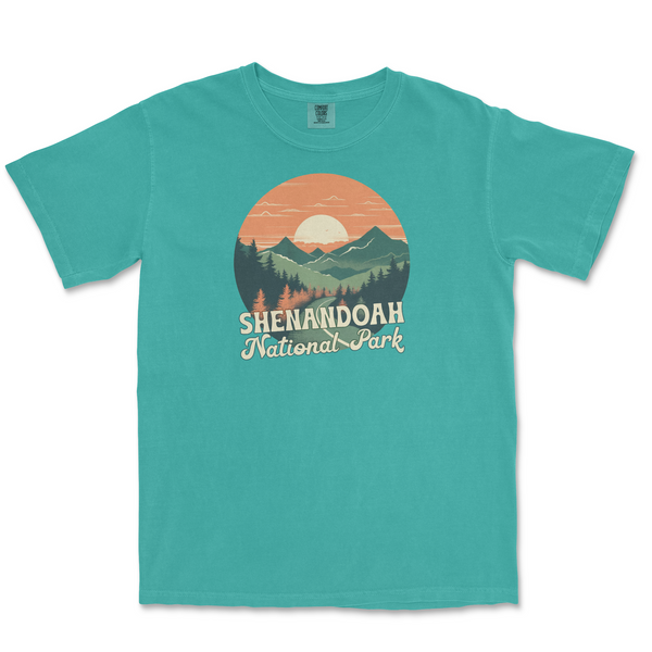 Shenandoah National Park Comfort Colors T Shirt - S / Seafoam - tshirt