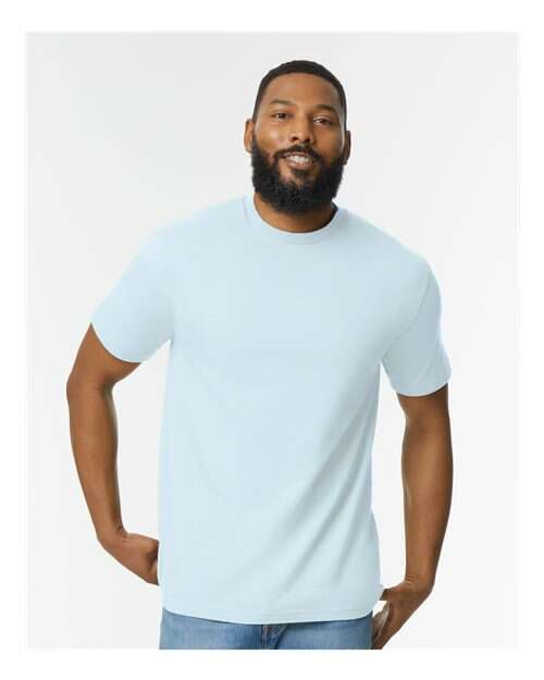 Softstyle® Midweight T-Shirt - Light Blue - Light Blue / S