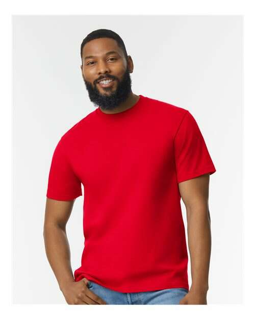 Softstyle® Midweight T-Shirt - Red - Red / S