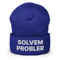 Solvem Probler Embroidered Knit Cuffed Beanie - Royal