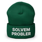 Solvem Probler Embroidered Knit Cuffed Beanie - Spruce