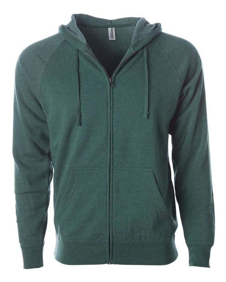 Special Blend Raglan Full-Zip Hooded Sweatshirt PRM33SBZ - Moss / XS - Sweatshirts & Hoodies