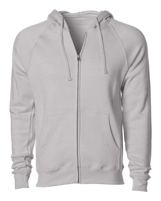 Special Blend Raglan Full-Zip Hooded Sweatshirt PRM33SBZ - Stone Heather / XS - Sweatshirts & Hoodies