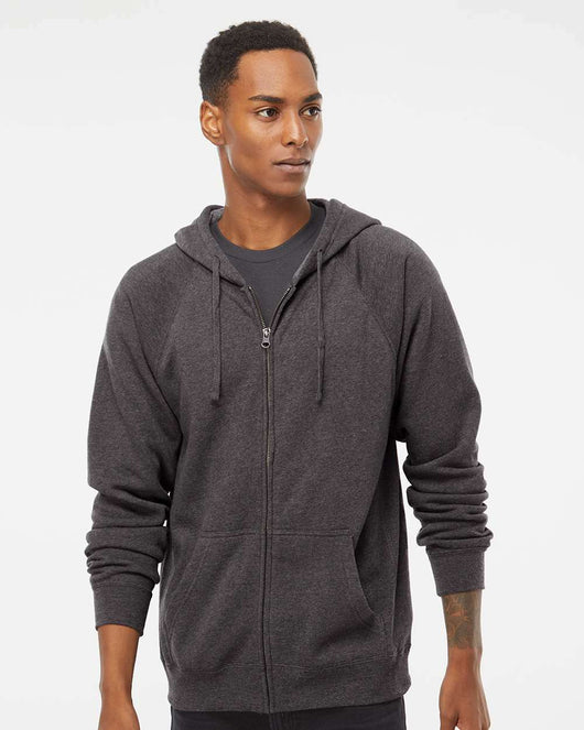 Special Blend Raglan Full-Zip Hooded Sweatshirt PRM33SBZ - Sweatshirts & Hoodies