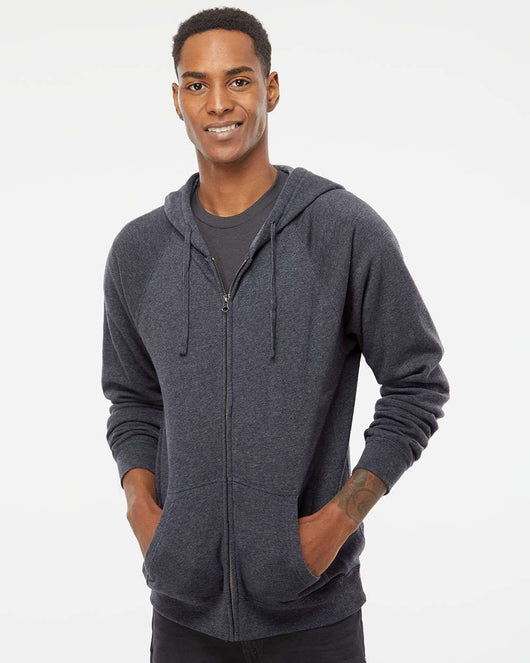 Special Blend Raglan Full-Zip Hooded Sweatshirt PRM33SBZ - Sweatshirts & Hoodies