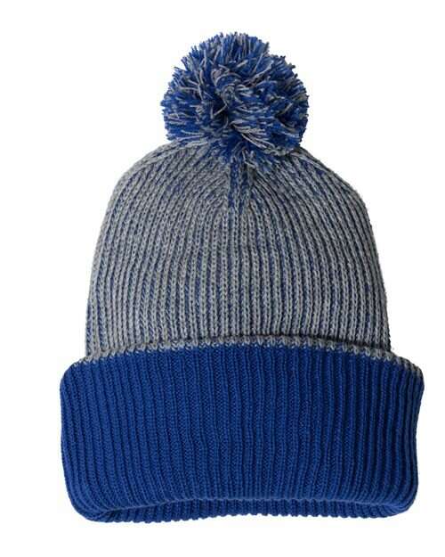 Speckled pom beanie: custom apparel ready for screen printing toronto