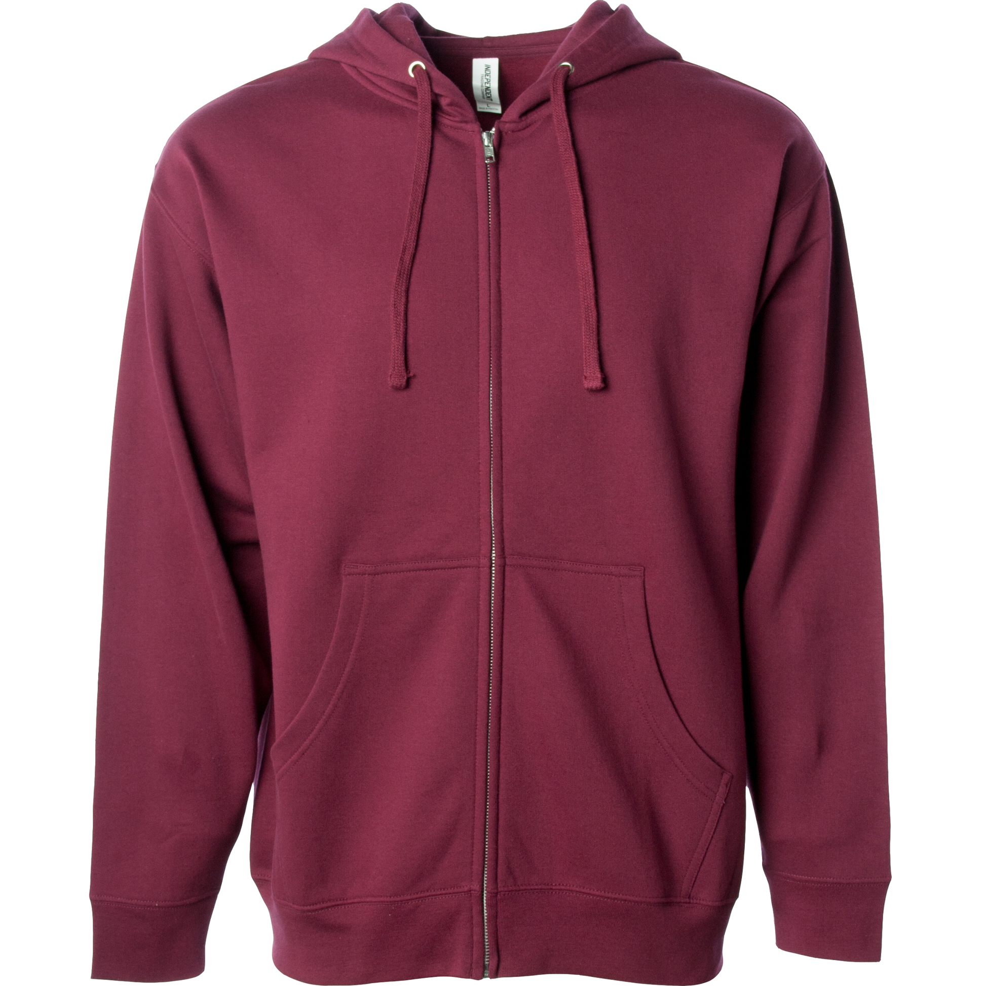 SS4500Z - Midweight Zip Hooded Sweatshirt - Maroon / XS - ZIPS