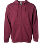 SS4500Z - Midweight Zip Hooded Sweatshirt - Maroon / XS - ZIPS