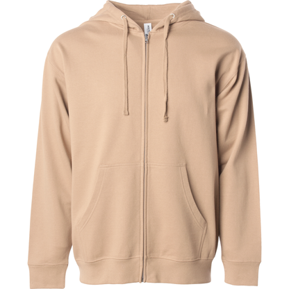 SS4500Z - Midweight Zip Hooded Sweatshirt - Sandstone / XS - ZIPS