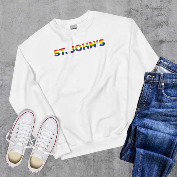 St. John’s Pride Crewneck - White / S