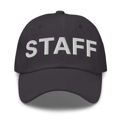 Staff Uniform Work Embroidered Dad Hat - Dark Grey