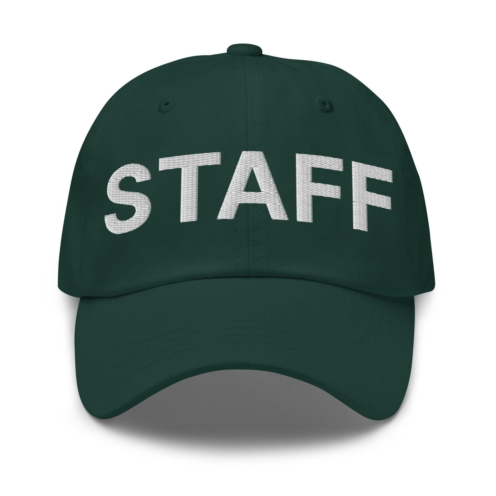 Staff Uniform Work Embroidered Dad Hat - Spruce