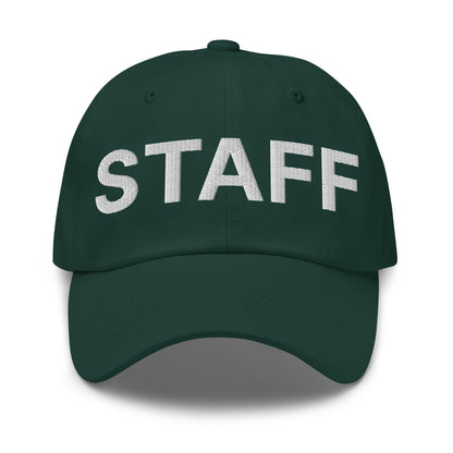 Staff Uniform Work Embroidered Dad Hat - Spruce