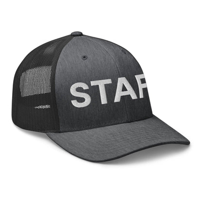 Staff Uniform Work Embroidered Mesh Trucker Hat