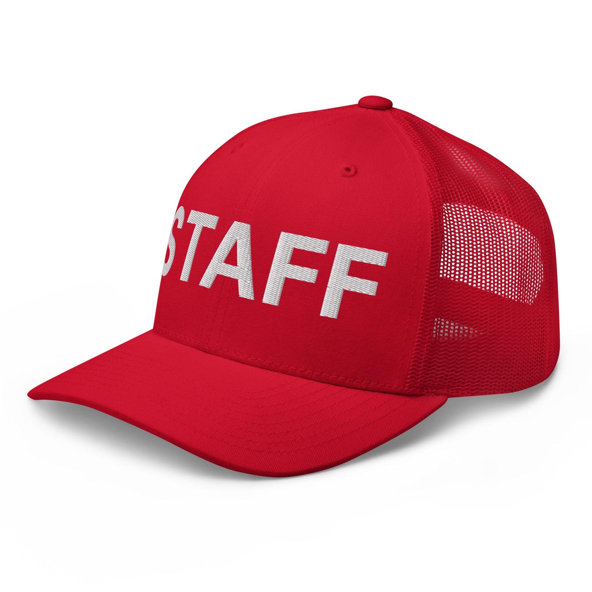 Staff Uniform Work Embroidered Mesh Trucker Hat