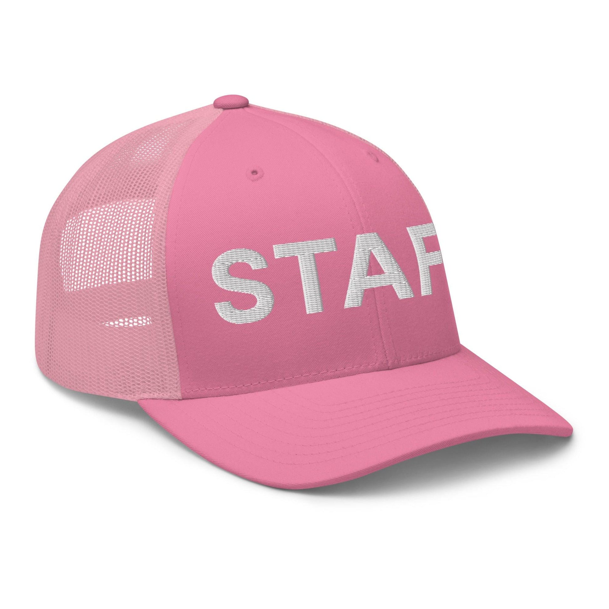 Staff Uniform Work Embroidered Mesh Trucker Hat