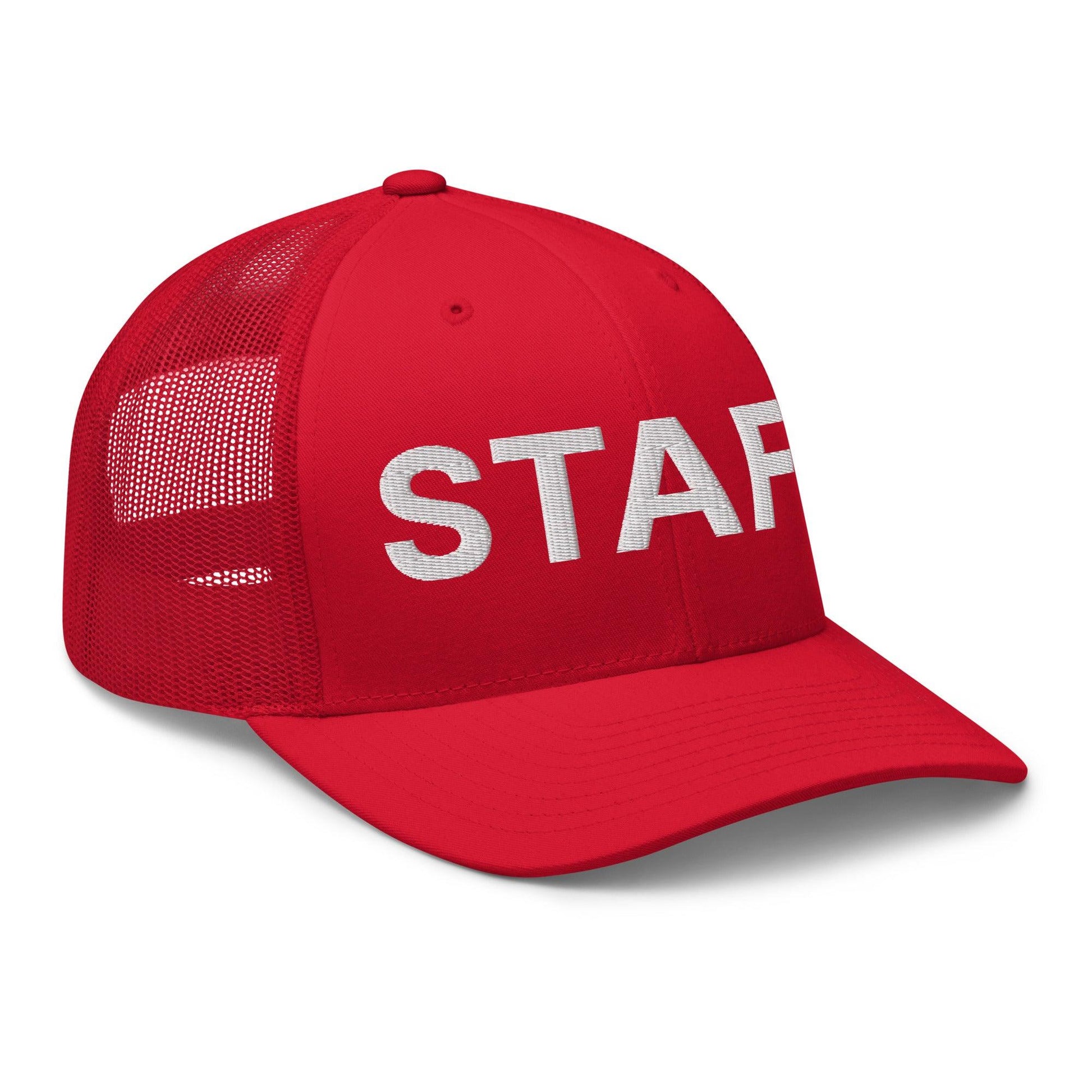 Staff Uniform Work Embroidered Mesh Trucker Hat