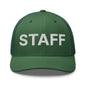 Staff Uniform Work Embroidered Mesh Trucker Hat - Evergreen
