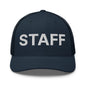 Staff Uniform Work Embroidered Mesh Trucker Hat - Navy